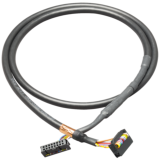 Round cable 16-pin assembled, shielded 16-pin, 1 m