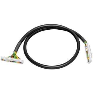 Round cable 50-pin assembled, unshielded 50-pin, 0.5 m