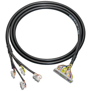 Round cable 50-pin, 4 x 16 pole and 1 x 50 pole with IDC connector, L= 1.5m