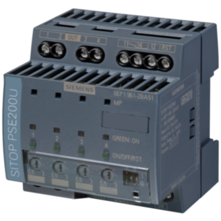 Selectivity module SITOP PSE200U, 24 V DC/4 x 0.5 ... 3 A with group signal contact