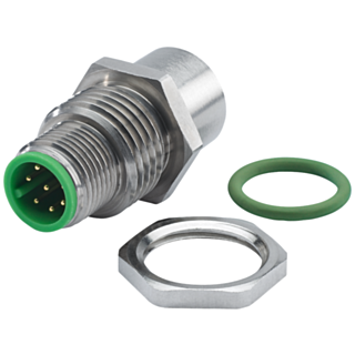 DRIVE-CLiQ cabinet bushing 6FX2003-0DT67 for cables 2DC30 and 2DC34 with 24 V transmission Connector and mating connector M12, IP67