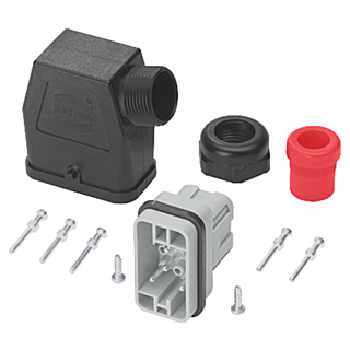 Connector set, loop-through 6x2.5mm2, 9-pole complete with PG16 cable entry