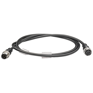 Control cable, pre-assembled M12 straight cable socket M12 straight connector 1.5 m cable 3 x 0.34 mm2 A-coded max. 4 A PUR sheath black