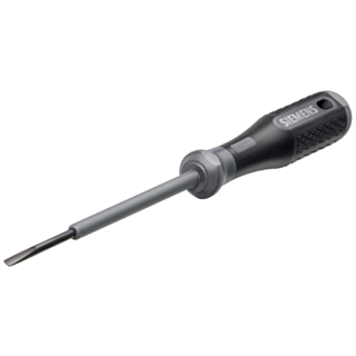 Screwdriver partially insulated, titanium gray 3.0x0.5x100 for actuating the