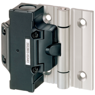 Hinge switch with aluminum hinge 1 NO/2 NC, slow-action contacts for 40 mm