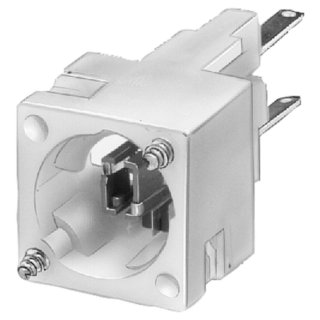 Contact block and lampholder, 1 NO, 1 NC, wedge base W2x4.6D, soldering pin connection