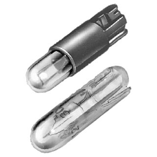 Incandescent lamp, clear, rated voltage 60 V AC/DC, 1.0 W