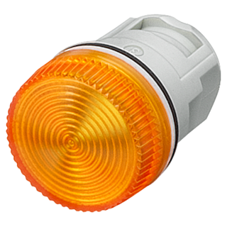 Indicator light, 16 mm, round plastic, white