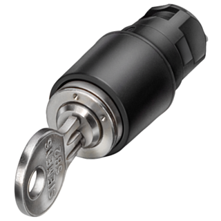 Key-operated switch CES, 16 mm, round plastic