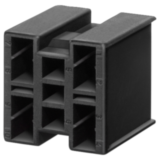 Complete connector for connecting contact blocks and lampholder