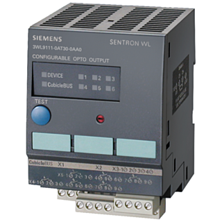 accessories circuit breaker 3WL digital output module parameter., w. relay outp. for cubicle bus modULe