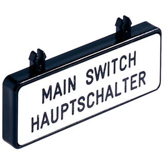 Additional label, German/English, 47 mm x 17 mm, accessory
