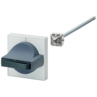 Door operating mechanism 8UC7, handle dark gray/blue green, basic, masking plate light gray