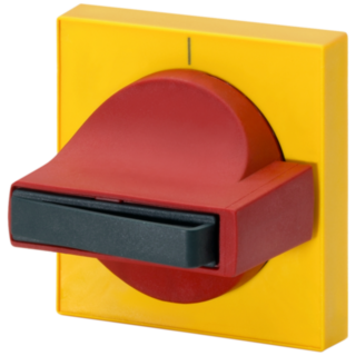 Handle 8UC7 with masking plate, handle red, masking plate yellow, spare part