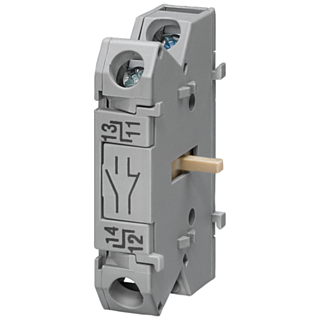 Auxiliary switch, 1 NO+1 NC, with gold-plated contacts, accessory