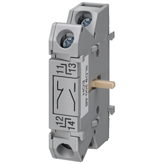 Auxiliary switch, 1 NO+1 NC, accessory for main control switch and EMERGENCY OFF switch 3LD2