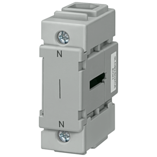 Neutral conductor/PE terminal, through-type, for floor mounting, installation in distribution boards