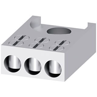 Triple terminal 3x 2.5 - 16 mm2, for size NH00 with screw connection, accessory