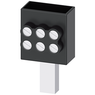 Triple terminal 3x 2.5 - 16 mm2, for size NH000, NH00 with box terminal