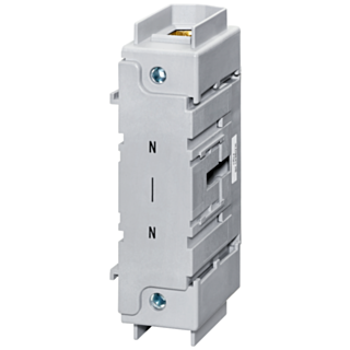 Neutral conductor/PE terminal, through-type, for front mounting, accessory