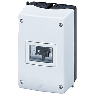 Molded-plastic enclosure for surface mounting IP55, N and PE terminal, 54 mm, metr.