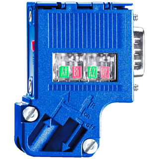 SIMATIC DP PROFIBUS connector With angular cable outlet