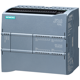 SIPLUS S7-1200 CPU 1214C DC/DC/DC 14DI / 10DQ / 2AI -25 ... +70 °C with conformal coating based on 6ES7214-1AG40-0XB0