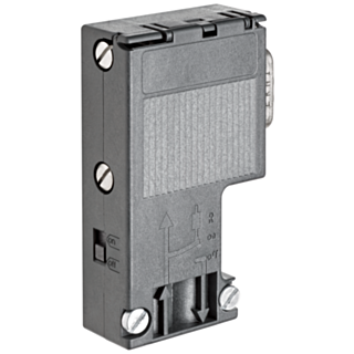 SIMATIC DP, Connection plug for PROFIBUS up to 12 Mbit/s 90° cable outlet, 15.8x 64x 35.6 mm (WxHxD), terminating resistor with isolating function,...