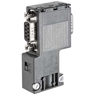 SIMATIC DP, Connection plug for PROFIBUS up to 12 Mbit/s 90° cable outlet, 15.8x 64x 35.6 mm (WxHxD), terminating resistor with isolating function,...