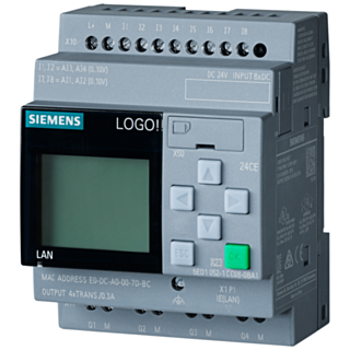 LOGO! 24CE, logic module, display power supply / I/O: 24 V/24 V/24 V trans.