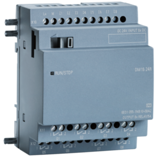 SIPLUS LOGO! DM16 24R For LOGO! 8, -40 ... +70 °C with conformal coating based on 6ED1055-1NB10-0BA2