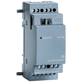 SIPLUS LOGO! AM2 AQ 0 ... 10 V, 0/4 ... 20 mA For LOGO! 8, -40 ... +70 °C with conformal coating based on 6ED1055-1MM00-0BA2