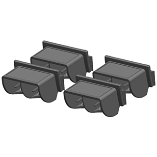 SIMATIC S7-1200 Strain relief RJ45 Dual port PU 4