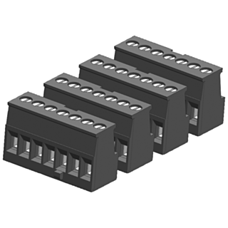 SIMATIC S7-1200 Tin-plated joint block 7 pins, keyed right, screw PU 4