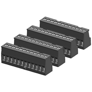 SIMATIC S7-1200 Tin-plated joint block 12 pins, keyed right, screw PU 4