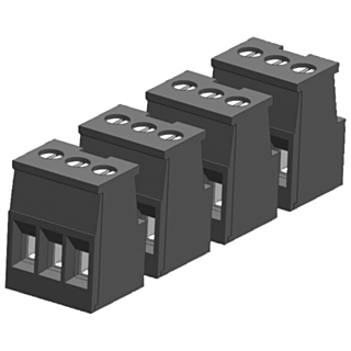 SIMATIC S7-1200 Gold-plated joint block 3 pins, screw For analog CPUs PU 4