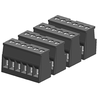 SIMATIC S7-1200 Gold-plated joint block 6 pins, screw For analog CPUs PU 4