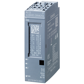 SIMATIC ET 200SP RQ 3x120VDC-230VAC/5A CO ST changeover contact, isolated