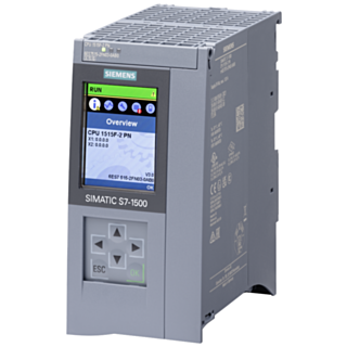 SIMATIC S7-1500F, CPU 1515F-2 PN, central processing unit with 1.5 MB