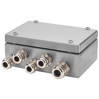 Junction box SIWAREX JB; stainless steel housing to connect in parallel up to 4 load cells in 4-wire or 6-wire system; degree of protection: IP66; ...