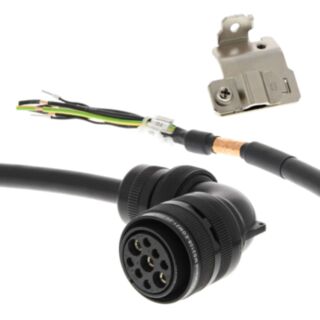 670673-1S series servo motor power cable, 1.5 m, with brake, 400 V: 40