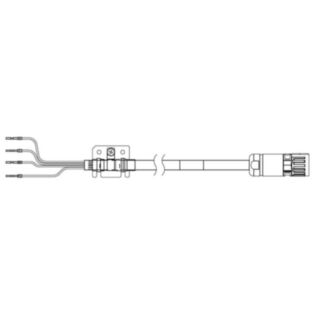 689550-1S series servo motor power cable, 5 m, non braked, 400 V: 7.5