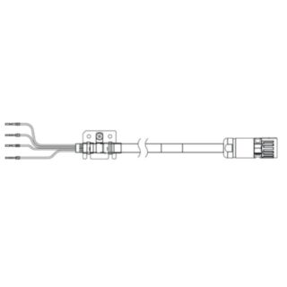 689552-1S series servo motor power cable, 10 m, non braked, 400 V: 7.5