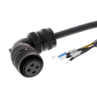 294083-Servo motor power cable, 5 m, w/o brake, 900 W-1.5 kW