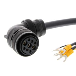 298296-G5 series servo motor power cable, 20 m, with brake, 3 to 5 kW