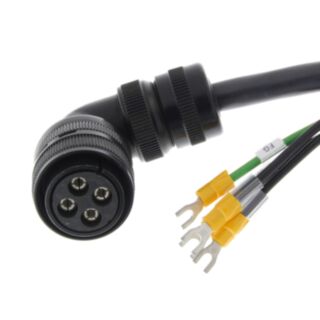 298283-G5 series servo motor power cable, 15 m, w/o brake, 3-5 kW