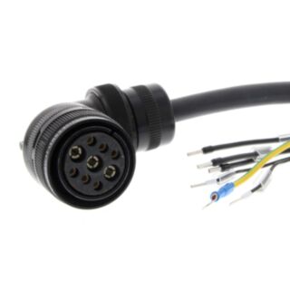 298288-G5 series servo motor power cable, 10 m, braked, 750 W to 2 kW