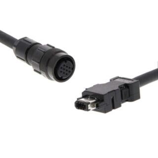 670626-1S series servo encoder cable, 20m, 230V: 900W-1.5kW, 400V: 400