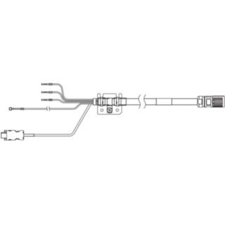 693623-1SA series servo hybrid cable, 3 m, non braked, 230V: 200-750W