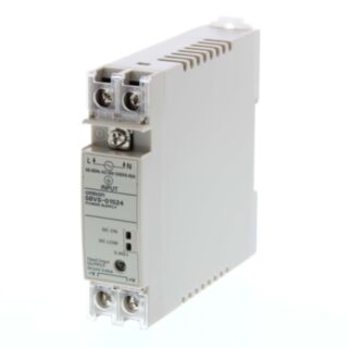 307948-Power supply, plastic case, 22.5 mm wide DIN rail or direct pan